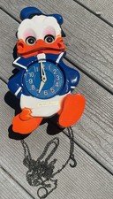 Vintage MI-Ken Walt Disney Donald Duck Wall Clock ( Not Tested) 1960’s