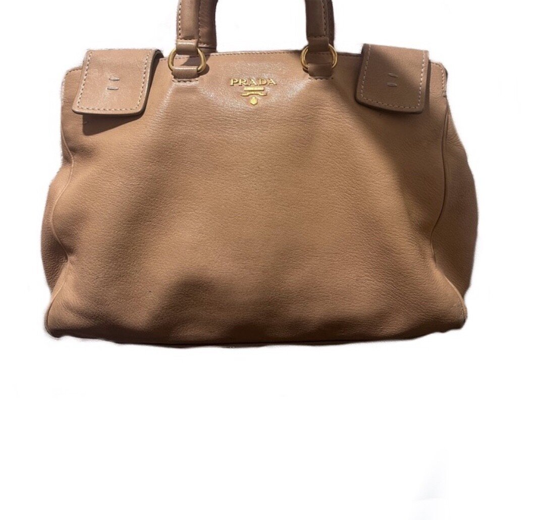 Vintage PRADA Milano DAL 1913 beige bag leather