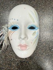Vintage Porcelain Wall Mask