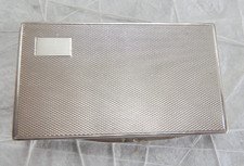 Vintage Sterling Silver/Gold Wash Antique Cigarette Case Hallmarked (STUNNING)
