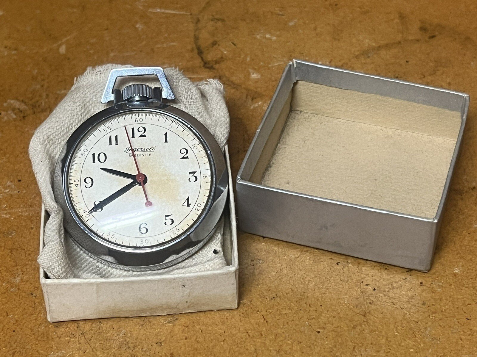 Vtg. Ingersoll Sweepster Pocket Watch