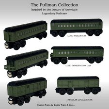 Wooden Railway Pullman Train Collection Custom Made for Thomas Train & Others