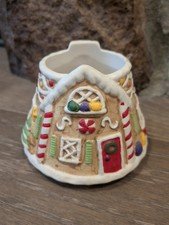 Yankee Candle Christmas Gingerbread House Small Jar 3" Candle Topper Lamp Shade