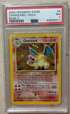 2000 POKEMON BASE II BASE SET 2 #4 CHARIZARD - HOLO PSA 7