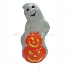 31" Union Products Ghost Pumpkin Halloween Blow Mold Lighted Outdoor Yard Decor