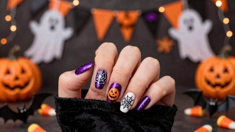 adorable halloween nail designs