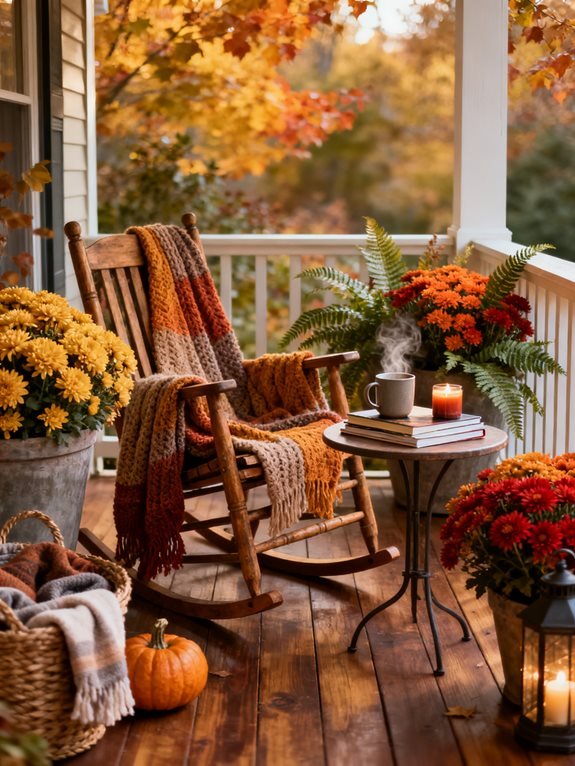 autumn porch plant selection