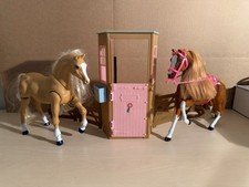Barbie Horses With Corral And Fencing.