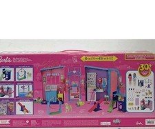Barbie Pet Daycare Doll Playset 30pcs w/ 2 Dolls 4 Dogs 3 Cats Accessories