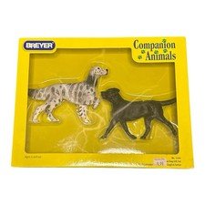 Breyer #1544 English Setter Black Labrador Retriever Dog Companion Animals NOS