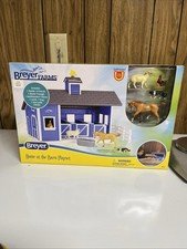 Breyer Stablemates Home At The Barn Playset Stable With Animal Figures Farm Set