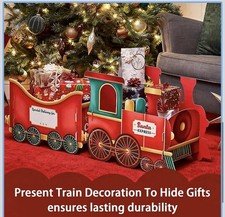 Christmas Train Present Set Decoration Gift Box Small Size New
