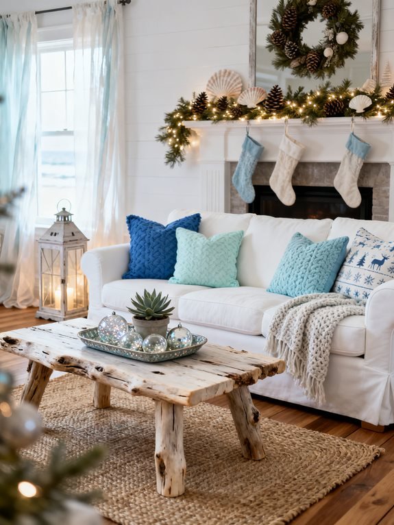 coastal christmas color palette