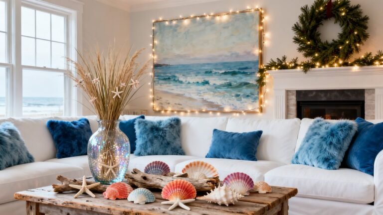 coastal themed holiday decorations ideas