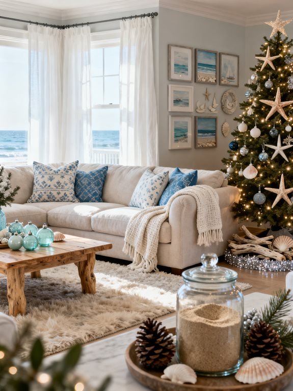 cohesive coastal christmas design