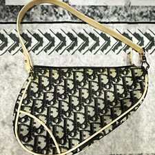 Dior Monogram Small Zip Crescent Shoulder Bag w/ Detachable Strap