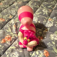 Disney Alice in Wonderland Cheshire Cat Pink Striped Figurine 2021