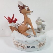 Disney BAMBI w/ Thumper Musical Memories MUSIC BOX Limited edition 8254