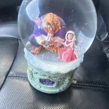 Disney Beauty and the Beast Snow Globe Belle and Beast Figurine