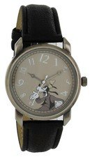 Disney Crazy Numbers Goofy watch gun color Case Black Strap GY5003