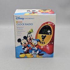 Disney Electronics Mickey Clock Radio Vintage 2003 RARE New Open Box Tested