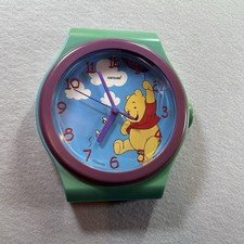 Disney Fantasma Winnie the Pooh Watch Wall Clock Vintage 90s Battery