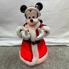Disney For Kurt Adler Mickey Mouse Santa Christmas Tree Topper In Original Box