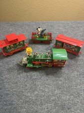 Disney Mickey Mouse Express Holiday Christmas Train Set With Light & Sounds