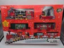 Disney mickey mouse holiday express train set.
