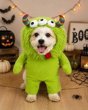 Dog Halloween Costume Casual Canine Three-Eyed Monster Pet Puppy Scary Doggie