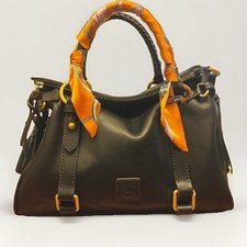 Dooney & Bourke Black Florentine Leather Satchel Black Regular Size. Mint Cond.