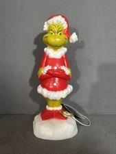 Dr. Seuss Grinch Christmas Holiday Blow Mold 14in Tabletop Home Decor Seasonal