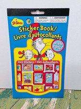 Dr. Seuss Sticker Book with Foil! 245 Stickers NEW
