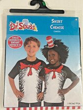 DR SEUSS UNISEX SHORT SLEEVE TOP CHILD COSTUME MEDIUM (8-10) HALLOWEEN