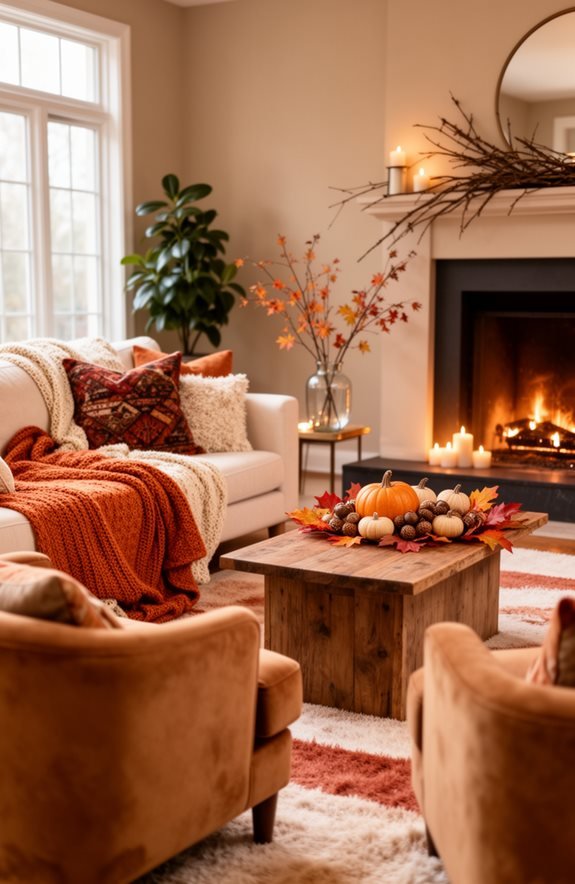 fall inspired indoor decorations