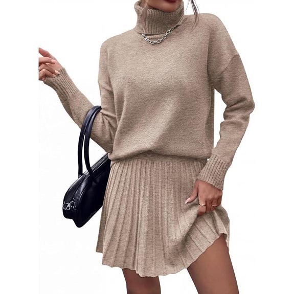 dowerme Women Fall 2 Piece Sweater Skirt Sets 2026