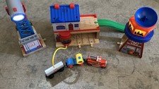 Fisher Price Wooden Thomas Train Sodor Search & Rescue Center Set!