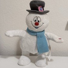 Gemmy Animated Frosty the Snowman Singing Dancing Plush Christmas 13”