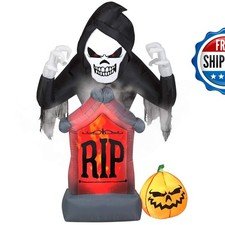 Gemmy RIP Reaper Pumpkin AIRBLOWN