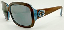 GUCCI Iprif Vintage Eyeglasses Frames GG 3159/S Brown / Blue 58-17-130 Italy