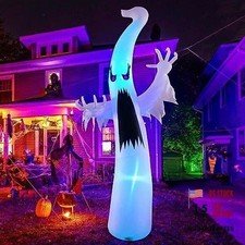 Halloween Ghost Inflatable Decoration LED Light Up Outdoor Yard Blow Up 12 Ft.