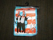 HALLOWEEN PARTY COSTUME DR SEUSS CAT IN THE HAT ADULT FITS UP TO 5'11" 195 LBS