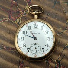 Hamilton 992 Railroad Pocket Watch 16s 21J Dueber Gold Filled c. 1922