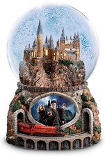 Harry Potter Hogwarts Express Musical Snow Globe, Light-Up Castle, Moving Train