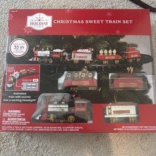 Holiday Time Christmas Sweet Tree Train Set Battery Operated
