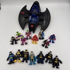 Imaginext DC Super Friends Batman Batwing Vehicle Figure Lot Of 15