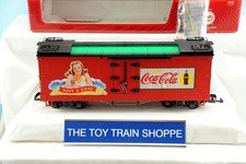 LGB 43723 COCA-COLA COKE WOOD-SIDED BOXCAR. G GAUGE. NEW IN BOX W SLEEVE.