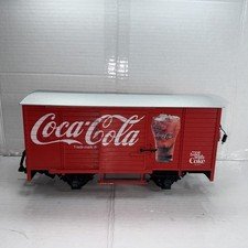 LGB G Scale Coca-Cola Box Car With Melody Sounds For Train, Set Layout