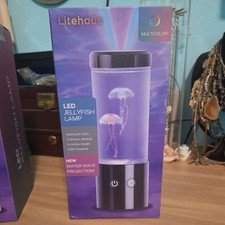 Litehaus Jellyfish Lava LED Lamp Multi-Color Changing Night Light USB NEW in BOX