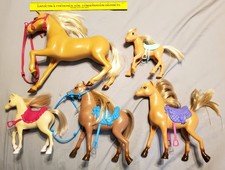 MATTEL ~ BARBIE ~ HORSES & PONIES - LOT OF 5 - 10" / 7" / 6" / 5" ~ 2009 - 2012